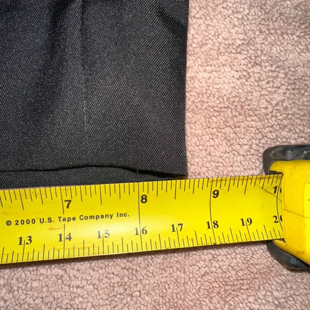 Ballin Comfort-EZE Mens Black Dress Pants Flat Front Trousers 42x28